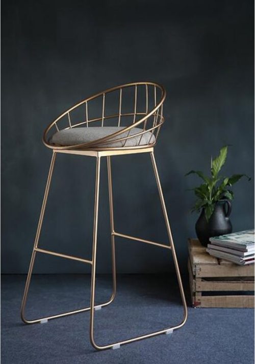 Ghế Decor inox mạ vàng - Hình ảnh 7