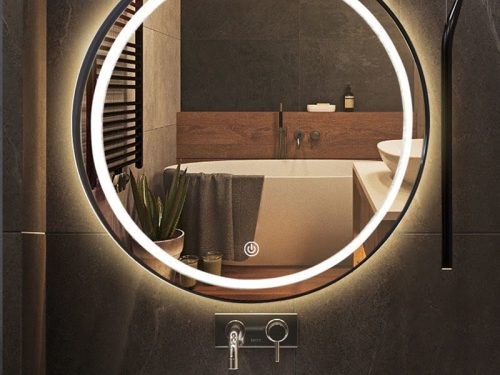 Gương Khung Inox Mạ Vàng PVD