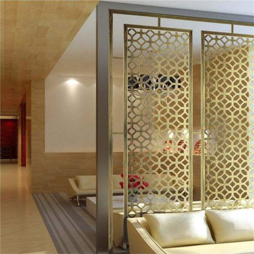 Vách ngăn phòng khách bằng inox - Hình ảnh 2