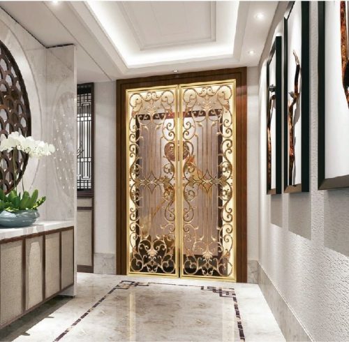 Vách ngăn phòng khách bằng inox - Hình ảnh 5