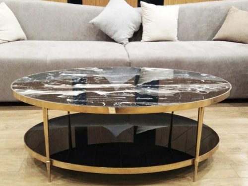 Bàn trà inox mạ pvd
