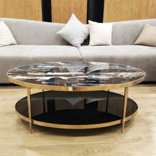 Bàn trà inox mạ pvd