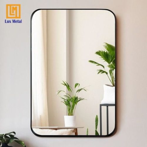 GƯƠNG DECOR CHỮ NHẬT VIỀN HỢP KIM ĐEN - Hình ảnh 4