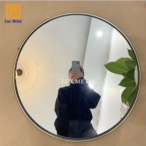 GƯƠNG TRÒN VIỀN HỢP KIM ĐEN CAO CẤP - Hình ảnh 3