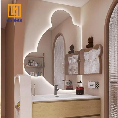GƯƠNG GẤU ĐÈN LED HẮT HẬU CAO CẤP - Hình ảnh 3