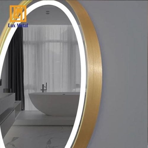 GƯƠNG TRÒN VIỀN HỢP KIM LED PHUN CÁT CẢM BIẾN - Hình ảnh 4