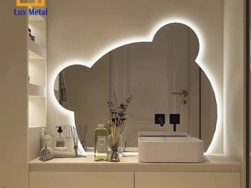 GƯƠNG GẤU ĐÈN LED HẮT HẬU CAO CẤP