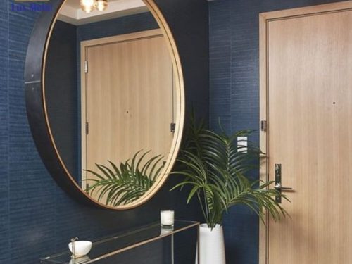 GƯƠNG TRÒN VIỀN HỢP KIM ĐEN CAO CẤP