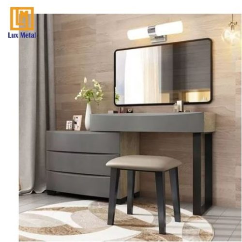 GƯƠNG DECOR CHỮ NHẬT VIỀN HỢP KIM ĐEN - Hình ảnh 2