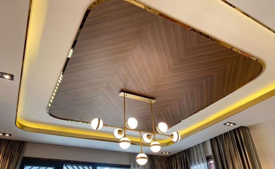 ứng dụng inox ốp trần nhà đẹp