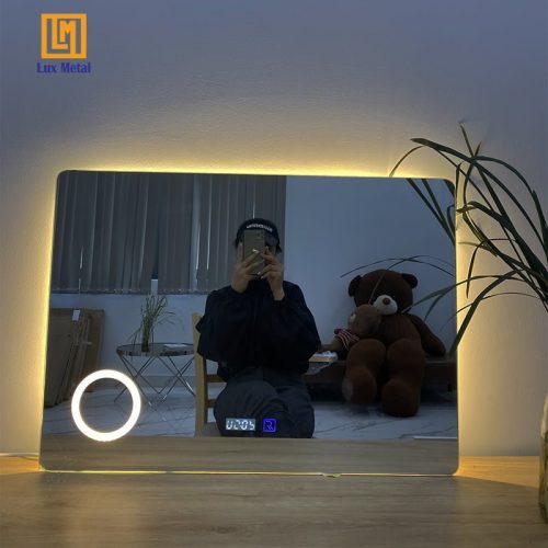 GƯƠNG LED HẮT HẬU ĐỒNG HỒ CẢM ỨNG GƯƠNG BỈ - Hình ảnh 2