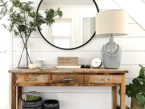 GƯƠNG TRÒN DECOR VIỀN HỢP KIM ĐEN