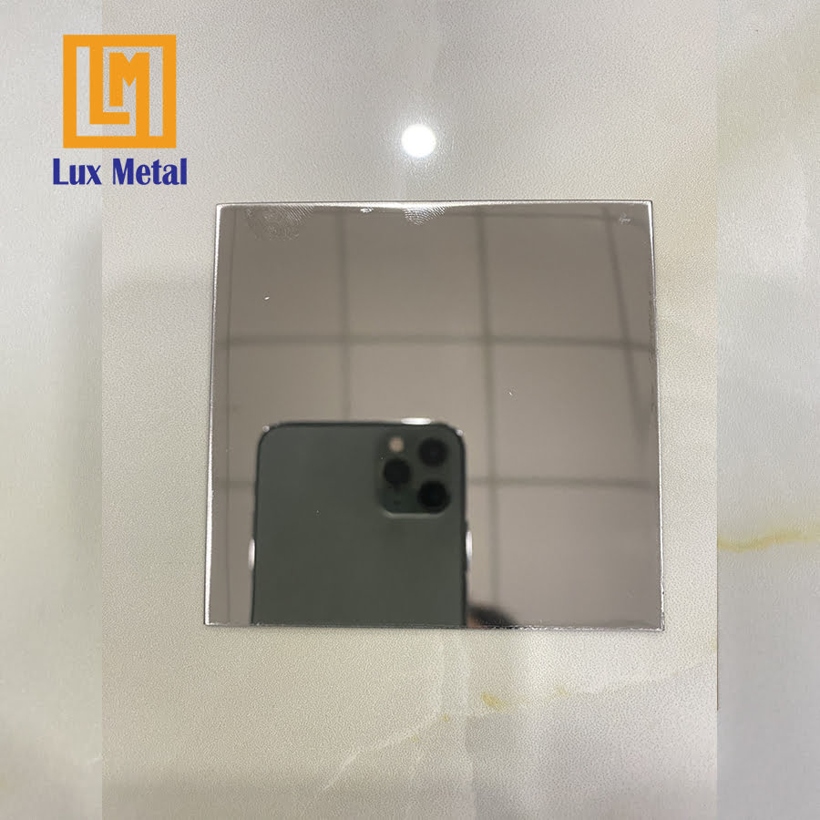 Tấm inox trắng gương Mẫu tấm inox trắng gương
