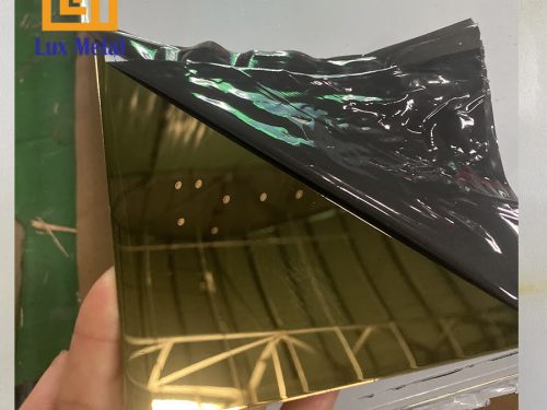 Tấm inox vàng gương