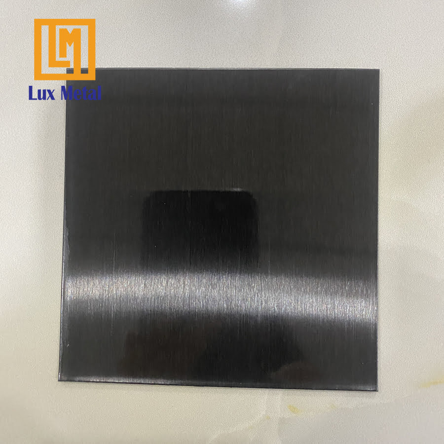 mẫu tấm inox đen xước