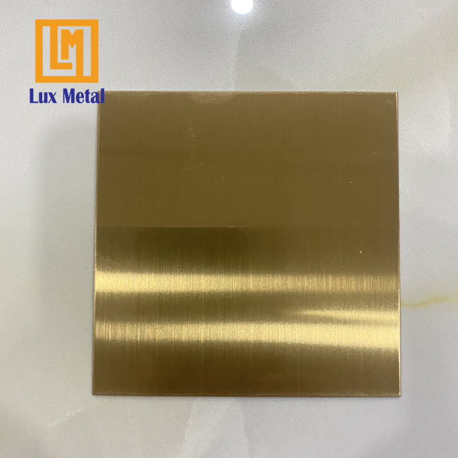 tấm inox vàng xước
